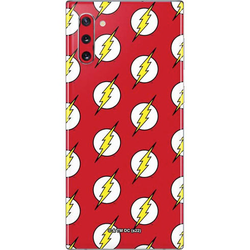 DC Comics The Flash Logo Pattern Galaxy Note 10 Skin